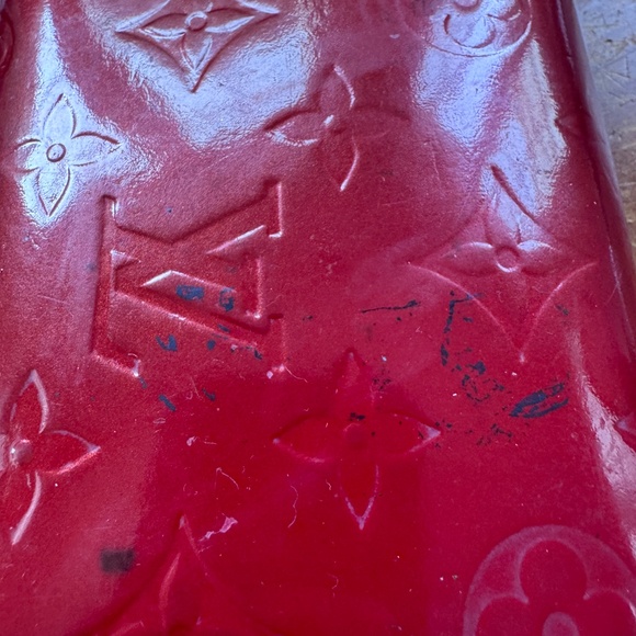 Louis Vuitton Red Monogram Sarah Vernis Wallet for a Project - Picture 8 of 9